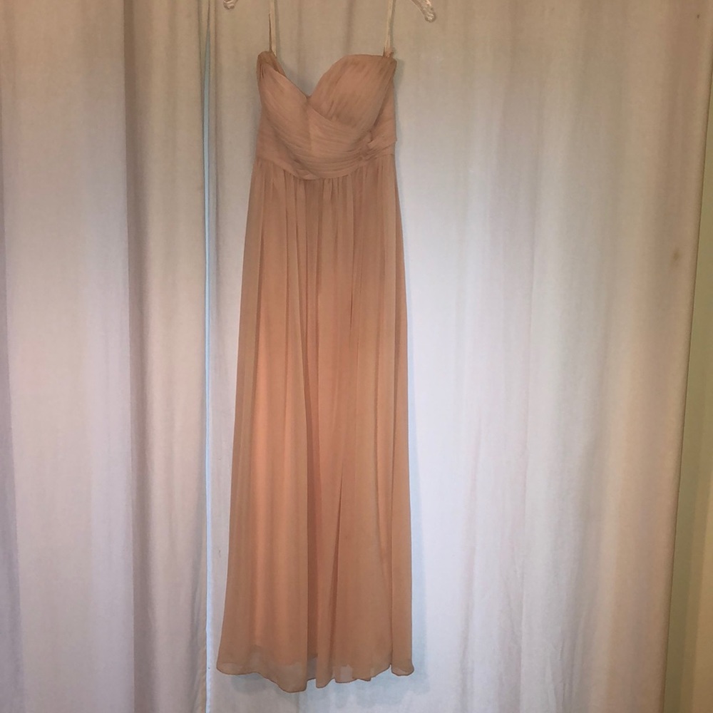 blush bridesmaid dress